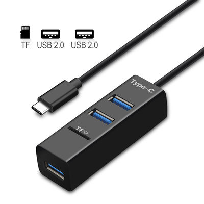 USB C To 3 Port USB 2.0 Hub Adapter , Mini USB C Hub Adapter