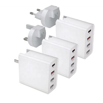 Perlindungan Tegangan Lebih USB Tipe C PD 48W US QC 3.0 Adaptor Dinding