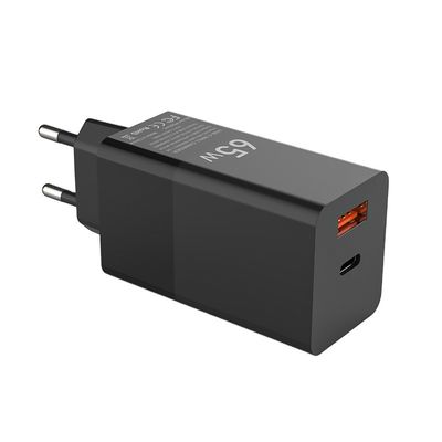 Pengisi Daya Cepat 3 Port 65W Tipe C PD 3.0 Pengisi Daya Dinding